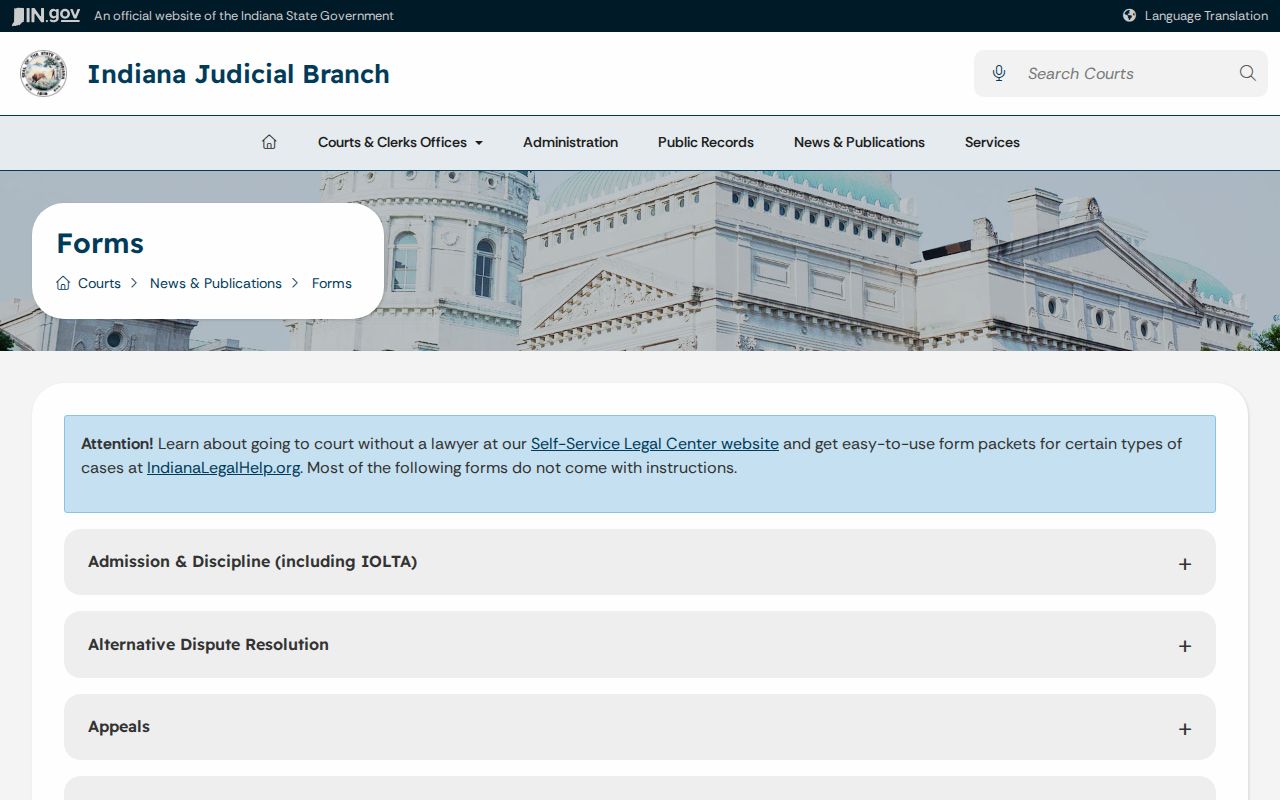 Newton County civil docket Indiana court forms index