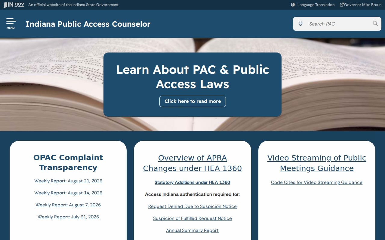Goodland court docket public access counselor resource