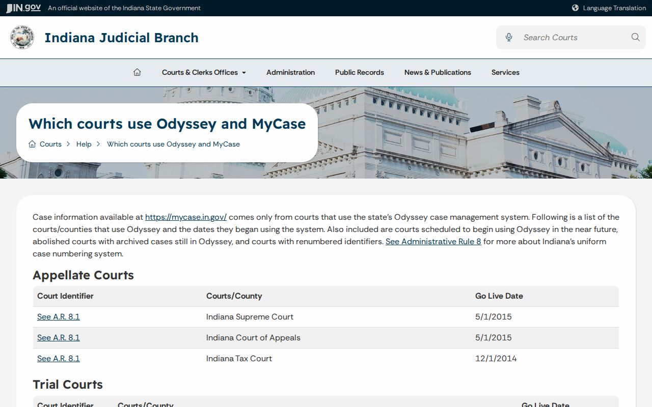 Newton County case search Odyssey court list