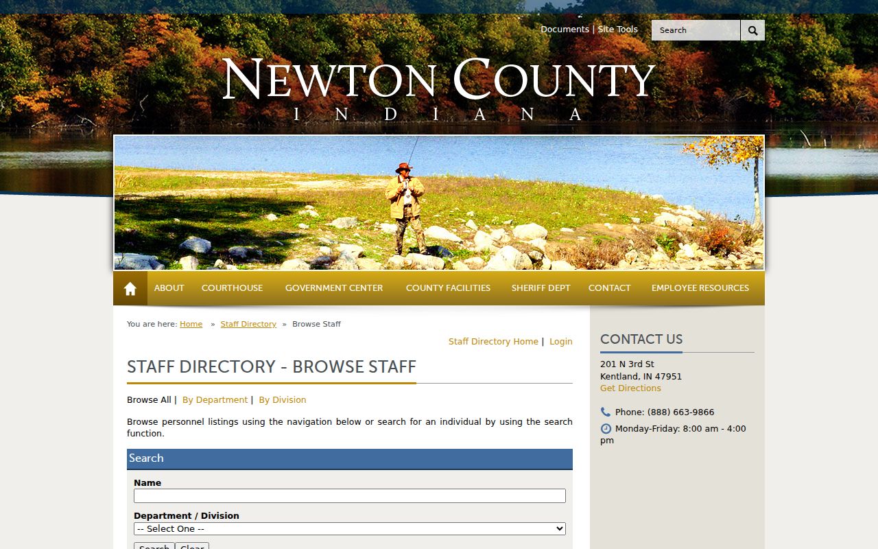 Newton County court docket staff contact directory